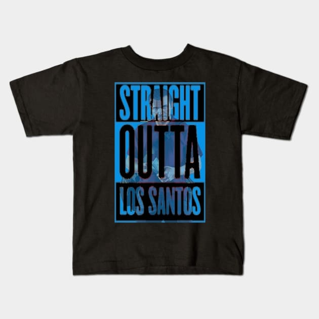 Straight Outta Los Santos - Michael Kids T-Shirt by WolfCommander